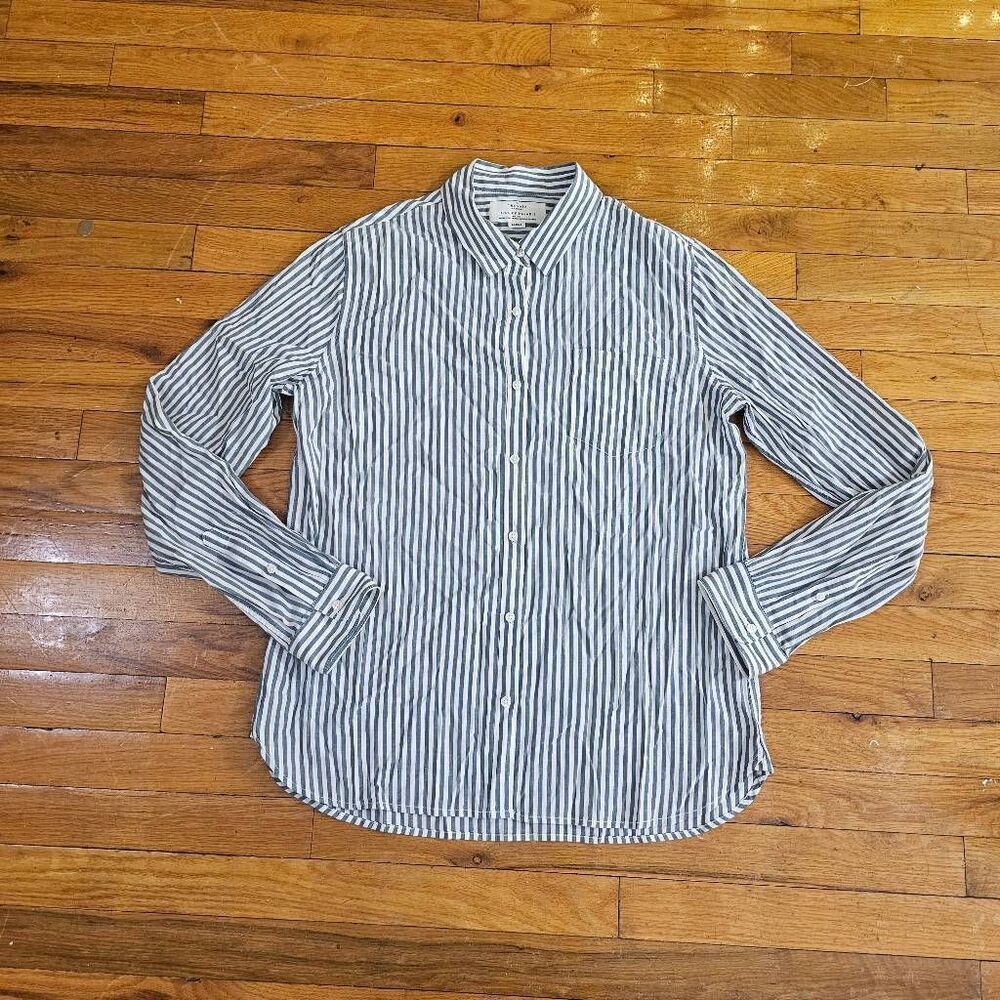 Trovata Birds of Paradise Striped Shirt Women's Large